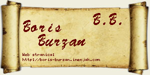 Boris Burzan vizit kartica